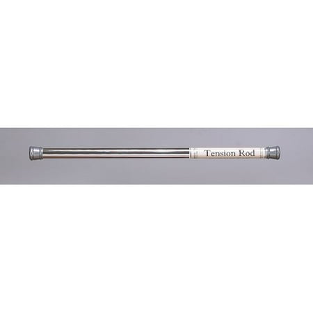 Shower Stall-Sized Steel Shower Curtain Tension Rod in Chrome