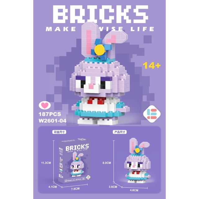 Bloques de construcción de Super Mario Bros Lega para niños, juguete de ladrillos ensamblados, dibujos animados, Anime, Pikachu, Disney, Stitch, nuevo