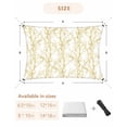 thumbnail image 6 of Sun Shade Sail 6.5x10Ft Gradient Gold Tree Branch Uv Block Sunshade Canopy Outdoor Shade Cover Rectangle Shade Cloth For Patio Garden Yard Deck Pergola, 6 of 6