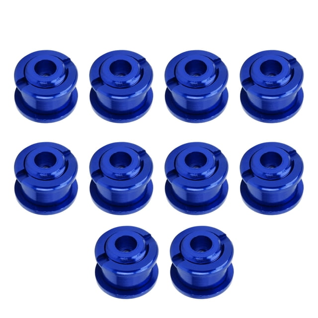 10 Pernos De Plato, Pernos De Plato Súper Ligeros Y Duraderos, Aleación De Aluminio Resistente Al óxido Para Bicicleta De Montaña, Repuesto De Piezas De Bicicleta De Carretera YLSHRF Azul