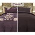 thumbnail image 3 of PiccoCasa Full Size Duvet Cover Set Reversible Bedding Quilt Cover Set, Purple, 3 of 8