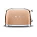 thumbnail image 3 of Smeg TSF01RGUS Limited Edition 50's Retro Style Aesthetic 2 Slice Toaster Rose Gold, Copper, 3 of 15