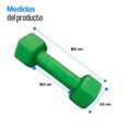 thumbnail image 2 of Par mancuernas vinil Tayga 5 Lb color Verde, 2 of 5