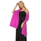 thumbnail image 3 of Bufanda de satén de seda para mujer - Chal brillante para fiestas/bodas - Color liso, talla única (70 x 200 cm) - Elegante accesorio para todas las estaciones, 3 of 5