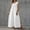 *White, variant on ClodeEU Women's V Neck Sleeveless Maxi Dress with Side Slit, Casual Solid Color Loose Flowy Dress Army Green,Women's Plus L