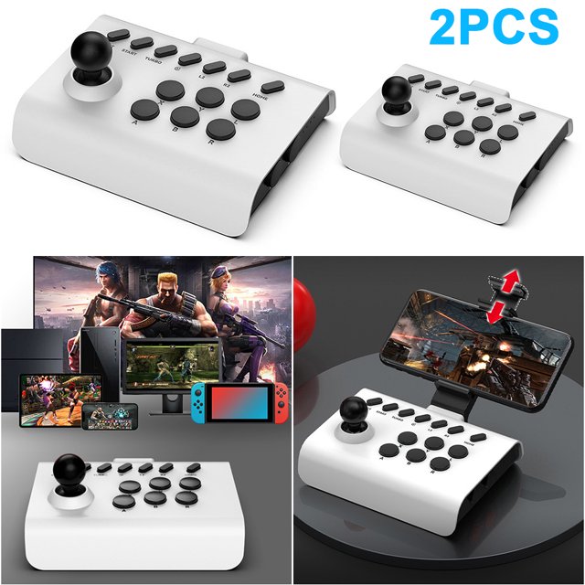 Gamepad Potable 3 Modos Conexión Joystick Gaming para PS4/PS3/PC (+) Blanco