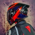 thumbnail image 3 of Casco de carreras de cara completa, serie aprobada por DOT, casco Capacete Casco, casco de motocicleta, casco de motocross con esquinas con personalidad, 3 of 5