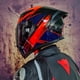 thumbnail image 3 of Casco de carreras de cara completa, serie aprobada por DOT, casco Capacete Casco, casco de motocicleta, casco de motocross con esquinas con personalidad, 3 of 5