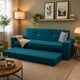 thumbnail image 1 of Sofá Cama Confort Clean Azul M & E MUEBLES Matrimonial 3 Posiciones Con Cama Oculta, 1 of 6