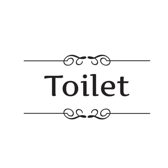 Removable Wall Stickers Bathroom Decor Toilet Door Sign Art Decals