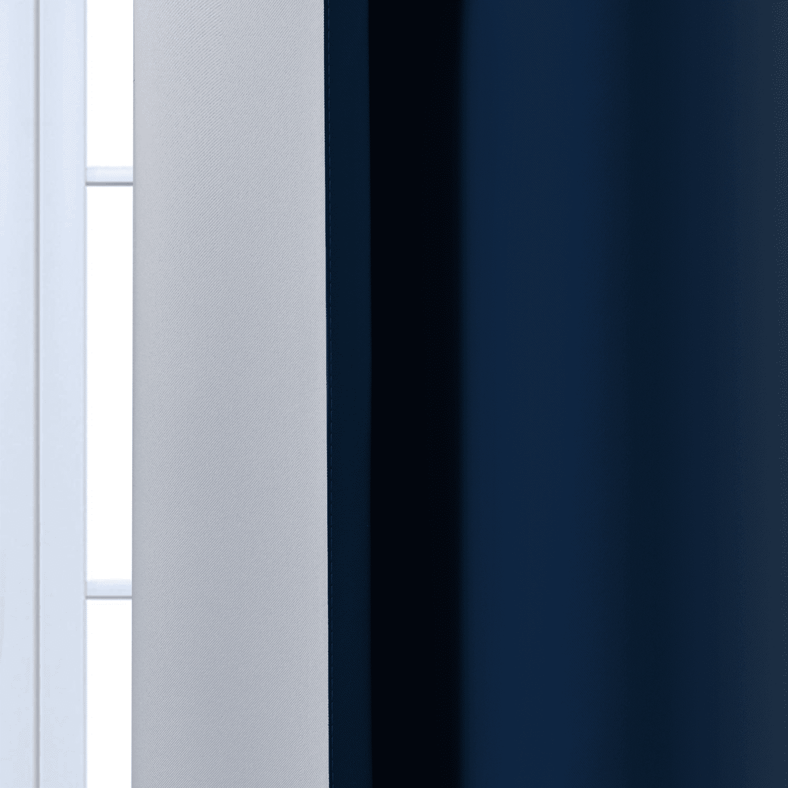 Yakamok Light Blocking Blackout Ombre Blue Curtains for Bedroom,Room Darkening Grommet Window Drapes for Living Room, 52x84 inches, 2 Panels