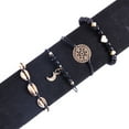 thumbnail image 2 of Juego de 4 pulseras de cristal y gemas boho con estrellas y lunas, pulseras con cuentas, pulseras hechas a mano para mujeres y niñas, 2 of 5
