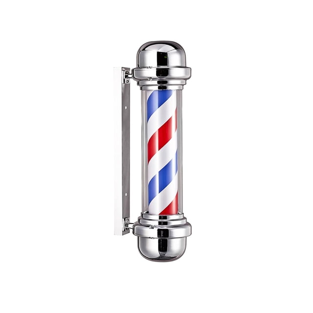 Poste Caramelo Barbería Giratorio Letmex 55 cm
