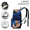 thumbnail image 4 of Lautaro Martínez-theme Backpack, Campus style schoolbag Bookbag with Adjustable Shoulder Straps And Large Zip Compartment, Unisex Travel Bags.42x30x15cm, 4 of 6