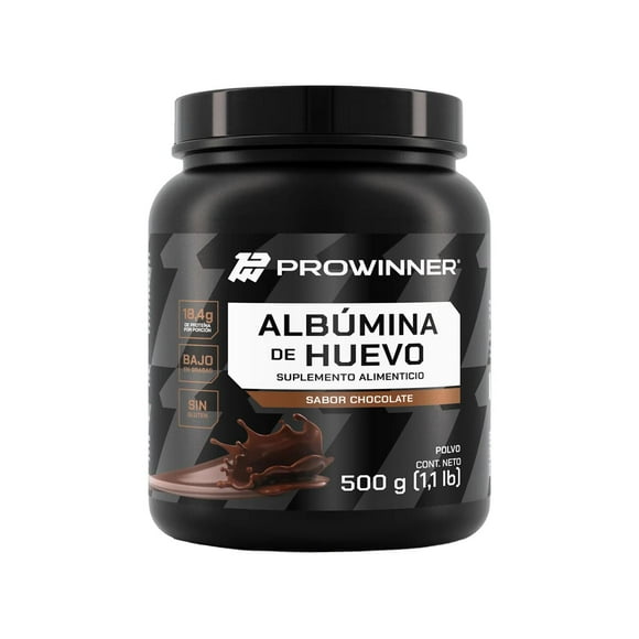 Albumina De Huevo 500 Grs Sabor Chocolate Prowinner. gris ProWinner PW-656