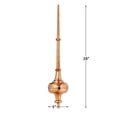 thumbnail image 3 of Good Directions Morgana Pure Copper Rooftop Finial with Roof Mount by, 3 of 4
