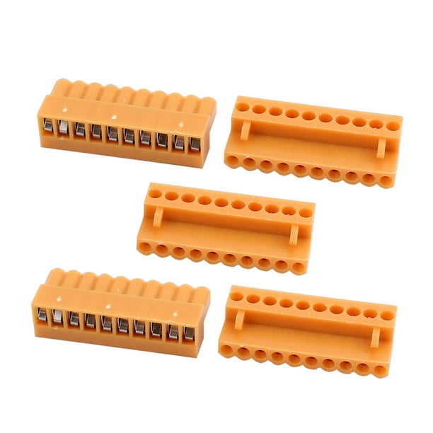 5Pcs 300V HT3.96K 3.96mm Pitch 10P PCB Screw Terminal Block Connector