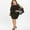 Black, variant on Winter Saving Summer Dresses for Women 2022, Plus Size Cold Shoulder Overlay Asymmetric Chiffon Sequin Wrap Dress