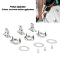 thumbnail image 3 of Twist Lock Fasteners, Versatile Uses Zinc Alloy Easy To Install Turn Button Fasteners Turn Button Eyelet Stud 100pcs 20 Set  for Water Proof Fabric, 3 of 7