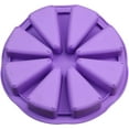 thumbnail image 2 of 4 Pack Cornbread Molds for Baking, Pizza Cake Mold, Silicone Scone Pan, 8 Cavity Baking Molds, Triangle Cake Slice Mold, Brownies Muffins Chocolate Cupcake Biscuit Mold, DIY Soap Mold, Purple, 2 of 5