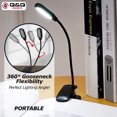 thumbnail image 4 of Q&Q BASICS LED Reading Book Light With Flexible Clip USB Rechargeable Lamps For Reader Work, 4 of 9