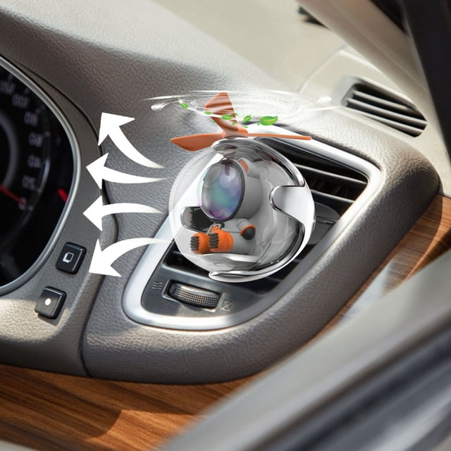 Fiudx Ambientador Flying Ball, Elegante Decoración para La Ventilación Del Coche, Aroma Duradero, Fácil Instalación, Accesorio para Coche, Regalo Perfecto, Mejora La Comodidad Al Conducir.