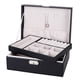 thumbnail image 2 of Organizador de joyas con doble capa de almacenamiento, color negro, 2 of 2