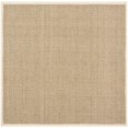thumbnail image 2 of Safavieh Natural Fiber Collection NF114A Border Basketweave Seagrass Area Rug, 7' x 7' Square, Beige, 2 of 2