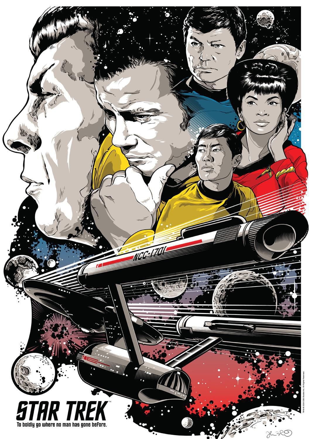 Buffalo Games - Le puzzle Entertainment - Star Trek - To Boldly Go Where No Man Has Ever Gone Before - en 500 pièces