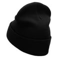 thumbnail image 2 of Fencing Insignia Embroidered 12 Inch Long Knitted Beanie - Black OSFM, 2 of 5