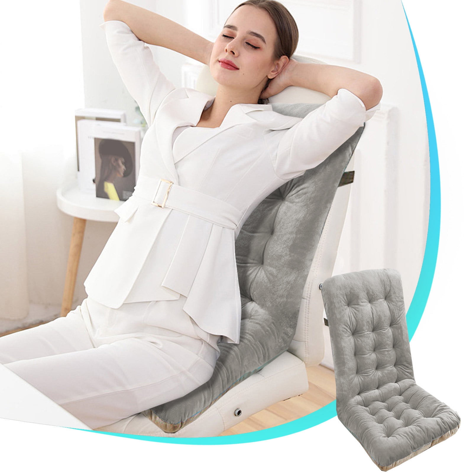 VQPeo Outdoor Chair Cushions - Waterproof Cushions with Ties - Perfect for Patio Furniture - 18x40 Inch Cushion