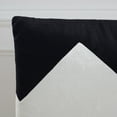 thumbnail image 3 of SAFAVIEH Tabytha Geometric Pillow, 22" x 22", Black/Ivory, Set of 2, 3 of 5