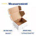 thumbnail image 4 of BagDream Shipping Boxes 6x4x3 Inches Small Mailing Boxes 25 Pack White Cardboard Corrugated Box Mailers, 4 of 8