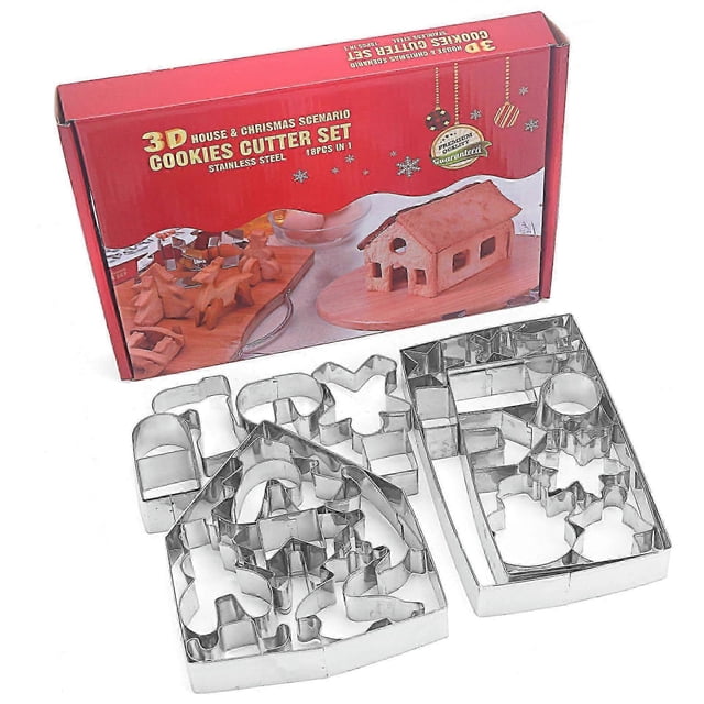 28 pieces gingerbread house kit Christmas Traditional gingerbread house decorating kit