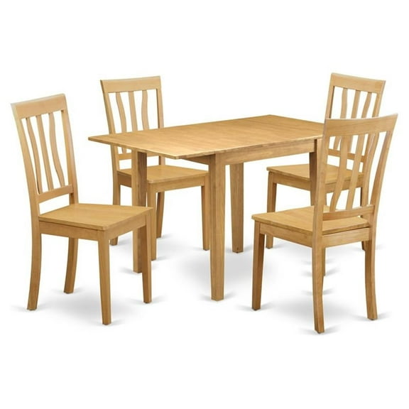 Bowery Hill 5-piece Traditional Wood Dining Room Set in Oak