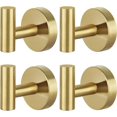thumbnail image 1 of Bathroom Towel Hook,Screw in Metal Coat Hook Matte Black Robe Hook Stainless Steel Hanger Towel Robe Clothes Closet, 1 of 7