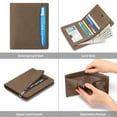 thumbnail image 6 of GAEKEAO Mens Wallet Slim Bifold RFID Blocking Thin Credit Card Holder Genuine Leather Minimalist Front Pocket Wallets for Men with Zipper Coin Pocket, 6 of 8