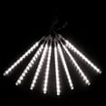 thumbnail image 5 of Meteor Shower Lights, 12 Inch Outdoor Icicle Christmas Lights, 8 Tubes 288 LED Iciclelights Snow Falling Lights, Connectable Raindrop Lights, Xmas Wedding Party Tree Holiday Decor, White, 5 of 15