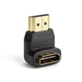 thumbnail image 3 of SatelliteSale Digital HDMI Macho a hembra Ángulo derecho 4K HDR PVC Adaptador negro (90 grados), 3 of 6