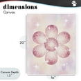 thumbnail image 4 of Stupell Industries Bohemian Dreamy Pink Disco Ball Flower Canvas Art, 16 x 20, by Lil' Rue, 4 of 8
