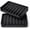 Black, variant on PETGLE Silicone Soap Dishes for Shower, Self-Draining Bar Soap Holder Non-Slip Sink Organizer Tray for Sink, Bathroom & Kitchen, Keeps Bar Soap Dry& Dishwasher Safe, Black & White(2 Pack)