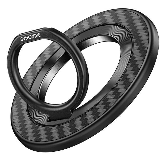 Soporte de anillo magnético de fibra de carbono SYNCWIRE para teléfono celular