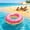 #0496-Multicolor*A, variant on Kieccall Thick Inflatable Donut Pool Float Adult Underarm Water Float Ring Gift