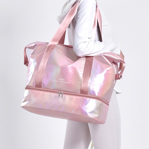 Bolso de mano para mujer Bolso de gimnasio de tela Oxford informal Yoga de color sólido para viajes de oficina