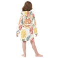 thumbnail image 7 of FORMRS Kids Bathrobe Unisex Hooded Robe Toddler Pajamas Sleepwear, Size 2-3T, Candy Grapefruit Slices, 7 of 7