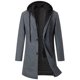 thumbnail image 1 of Abrigo De Invierno para Hombre Abrigo De Lana Largo Y Cálido Abrigo De Invierno para Negocios Chaqueta De Invierno Ocio con Capucha Extraíble, 1 of 5