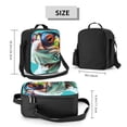 thumbnail image 2 of Fotbe Stylish Sunglasses Iguana Lonchera Bolsa de Almuerzo para Hombres y Mujeres, Lonchera de Gran Capacidad, Bolsa de Almuerzo Reutilizable, Bolsa Térmica Aislante, 2 of 7