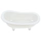 thumbnail image 1 of Jabonera de cerámica con autodrenaje, forma de bañera, soporte para esponja y desagüe para fregadero, baño, ducha y cocina, 1 of 7