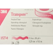 3M Medical Tape Transpore Plastic 1/2" X 10 Yards NonSterile (#1527-0, Sold Per Piece)