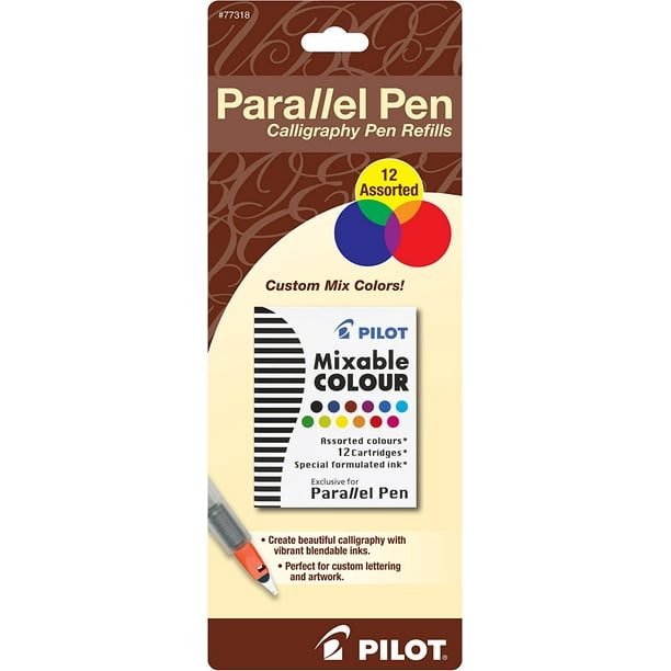 Pilot Parallel Pen Ink Refills for Calligraphy Pens Assorted Colors